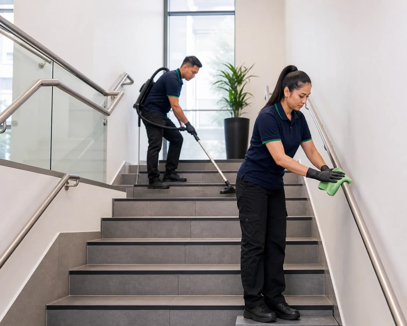 Multi-level church facility cleaning Parramatta — stairwell and corridor cleaning