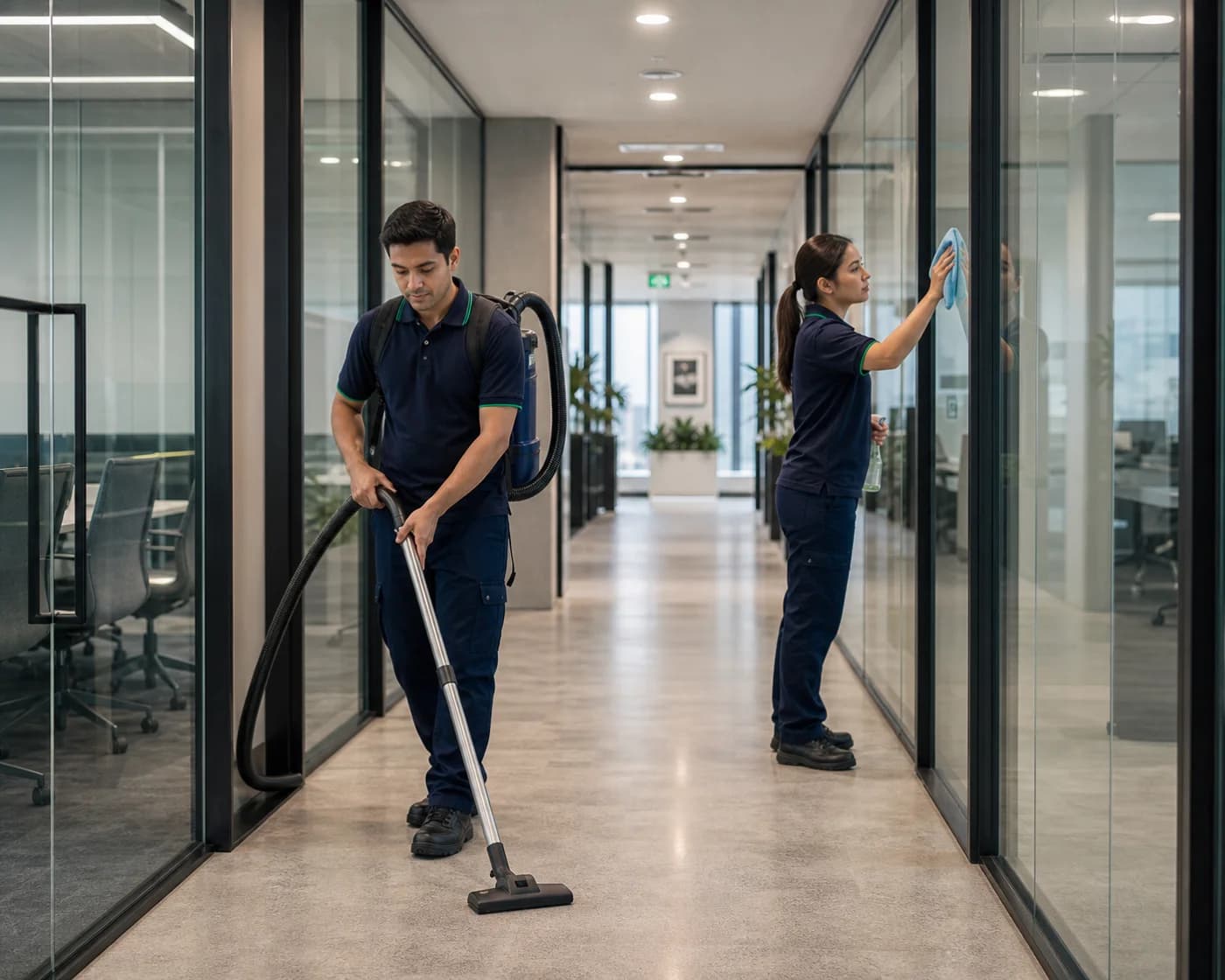 ANZ window cleaning for Parramatta office corridors and facades
